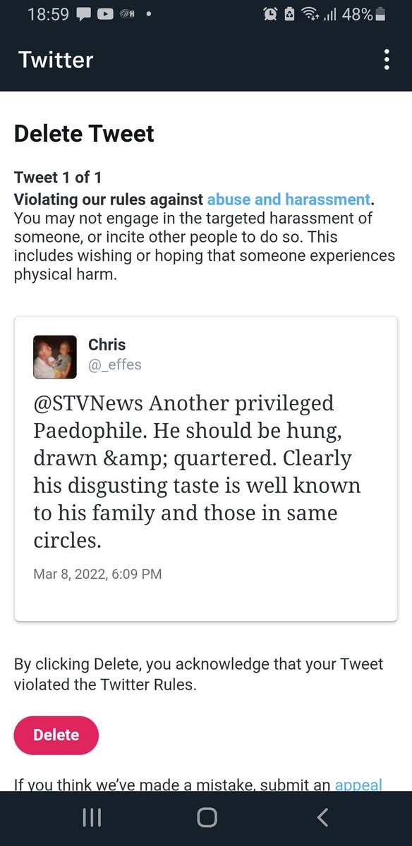 _effes's tweet photo. This tweet got me banned from twitter. Shows this platform for what it is. Most likely closing my account. Met some good people on here had some great laughs . https://t.co/KBWBW4ppRV