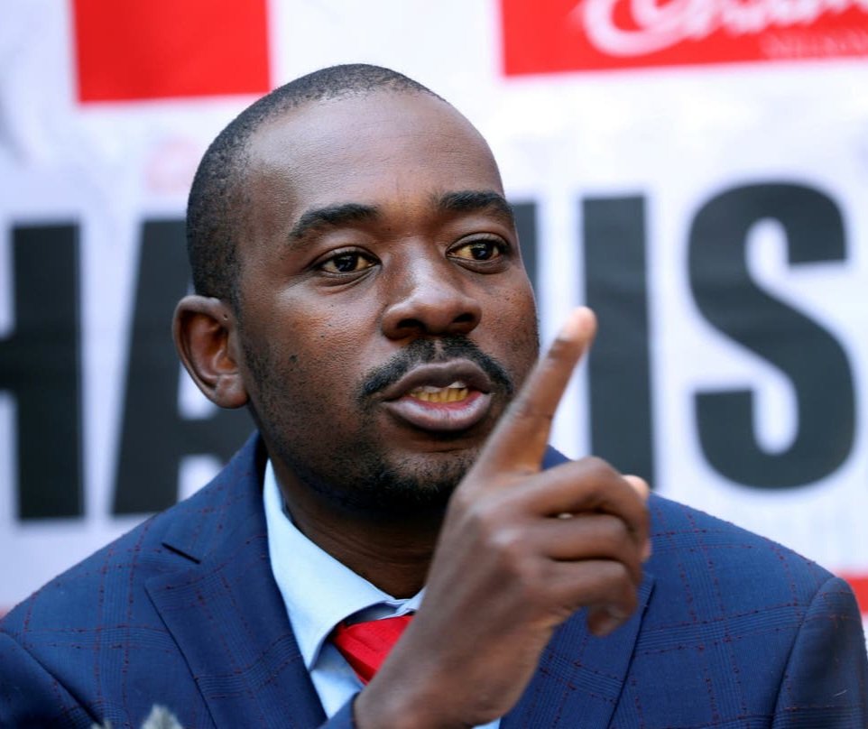 I noticed something during the just ended by-election Chamisa used a fake picture of himself on his campaign posters. On the left is a fake Chamisa picture achiita kunge yellow bone. On the right is the real Chamisa, dark and unpolished. But why was he using a fake picture? Why?