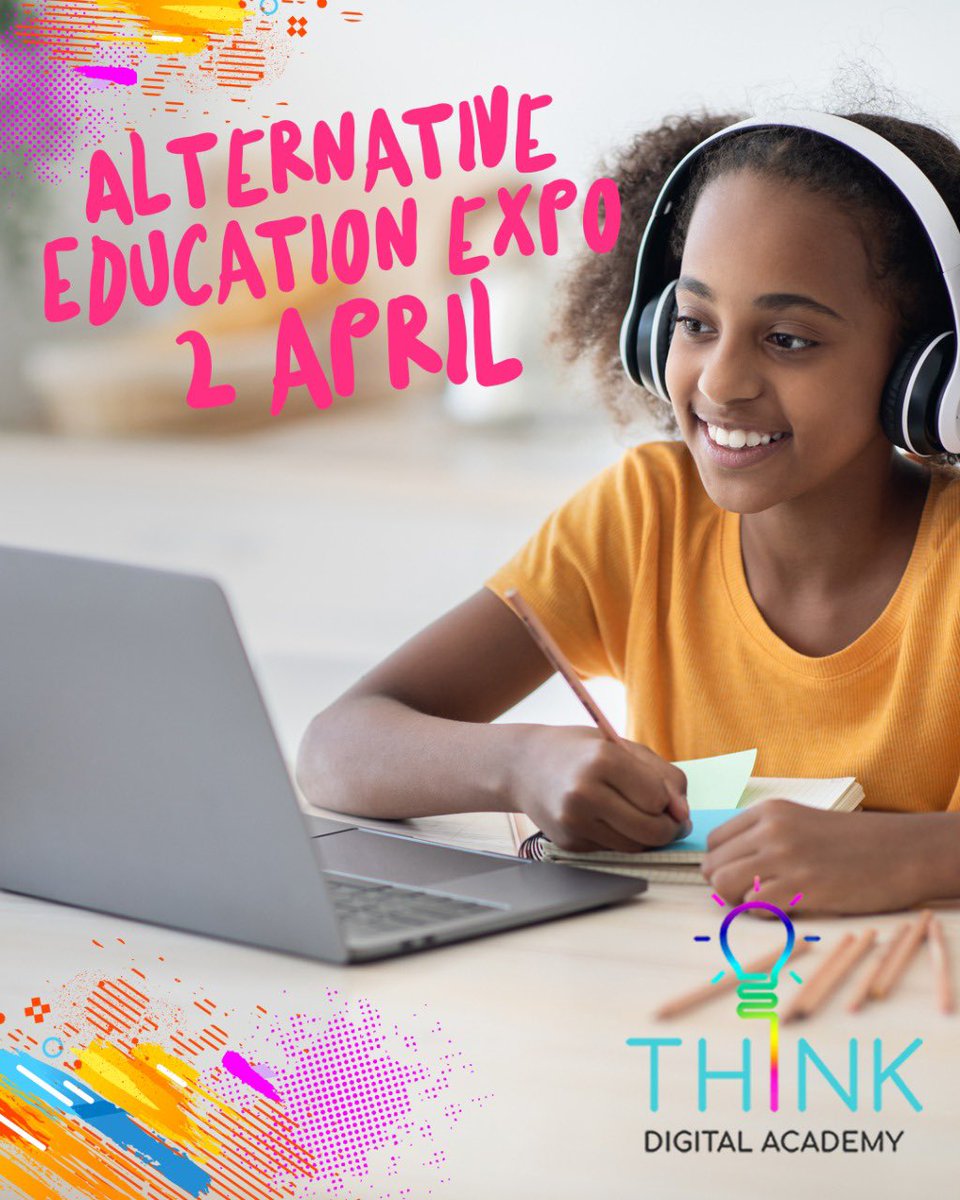ThinkDigitalSA's tweet photo. Come and chat to us at the home education expo on Saturday, 2 April, to see how we can make all your online school dreams come true 🥳😬🙌🏻
📍 Heartfelt Arena (Voortrekkerweg 1000, Pretoria)
⏰ 9:00 - 15:00
#ThinkDigitalAcademy #ThinkDigitalSA
#WhereFutureLegendsAreMade🚀 https://t.co/EWH5gwNO45