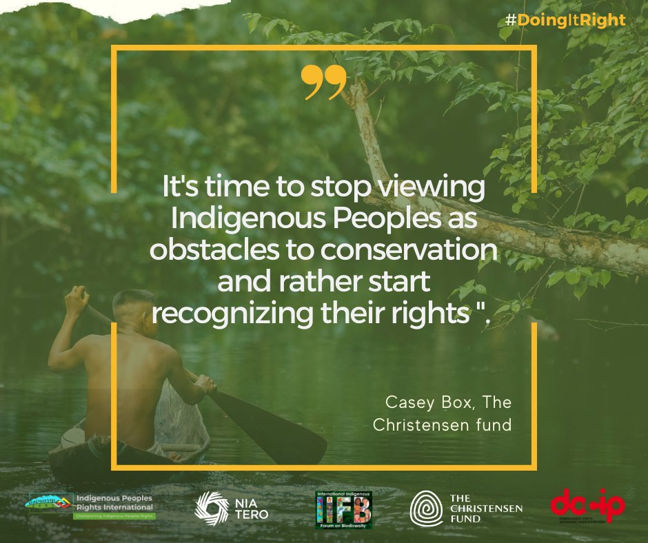 IPRightsIntl's tweet photo. 🌏💚 #Conservation is a major issue for Indigenous Peoples because of criminalization and absence of legal recognition of customary lands. 

As the real #StewardsOfNature, we have a lot to say 👇

📗Read our inform: https://t.co/5ilGPRA5QH https://t.co/zu0X3zzG0L