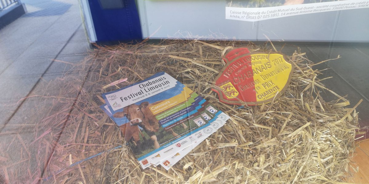 Les caisses de Charente Limousine du CMSO sont fières d'être partenaires du festival limousin de Chabanais les 8 et 9 avril. Hâte de vous y retrouver