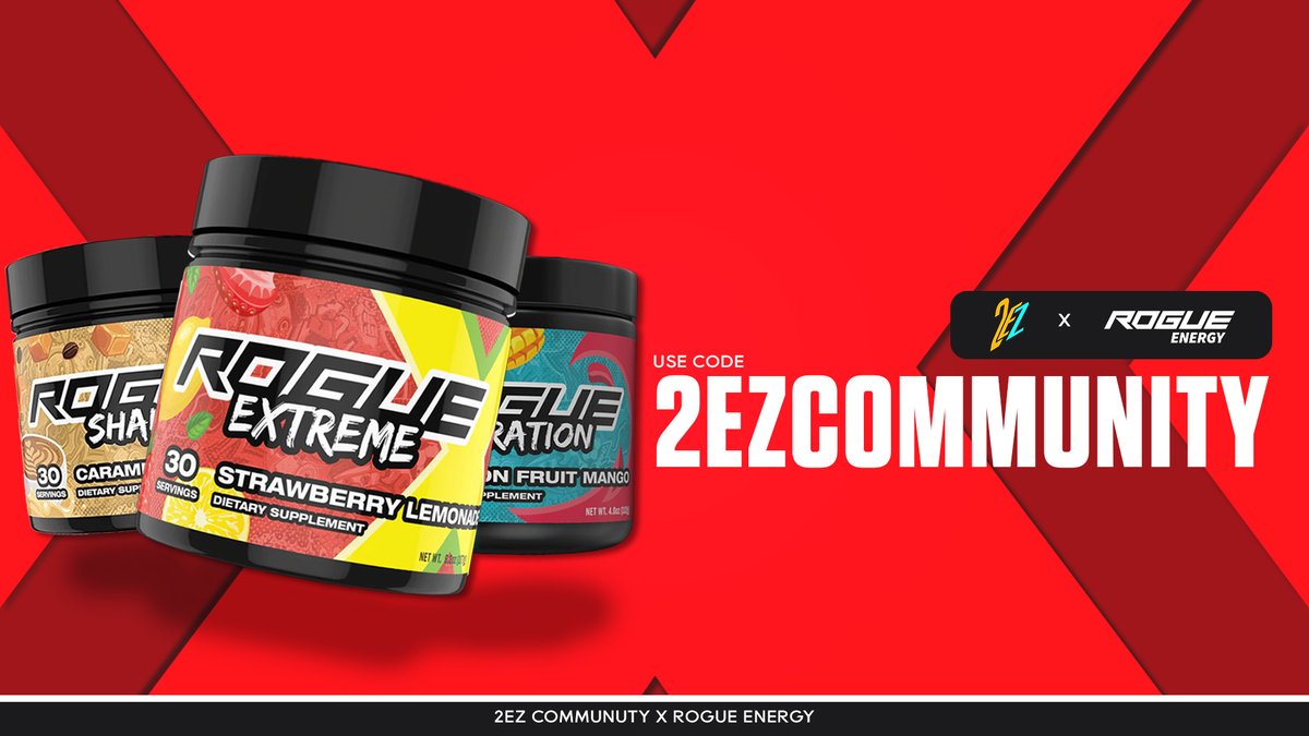 2ez_community's tweet photo. //🚨 We lied. There's one more thing we want to share...

We are pleased to announce our official partnership with @TheRogueEnergy! ⚡️

When you wanna stay up all night and yoink some SR, head to https://t.co/Ml7PHZBiJD and use code '2ezCommunity' to save 10% off your purchase! https://t.co/t9FXF95epL
