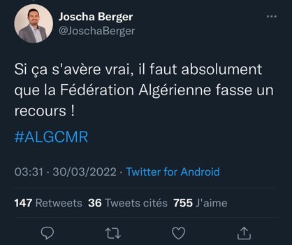 Partagez au max SVP !! faut que la fédération fasse quelques choses 
Faut que la fifa regardera de nouveau le match de l'Algérie contre le Cameroun #الماتش_يتعاود <a href="/LesVerts/">Équipe d'Algérie de football</a>