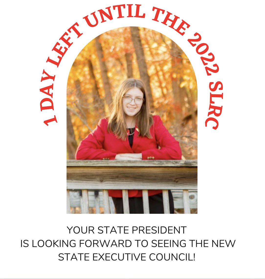virginiafccla's tweet photo. There is just 1 day left until our 2022 #VAFCCLA State Leadership and Recognition Conference in VA Beach! Your VA #FCCLA State President from Page County High School (@pchs_fccla) is excited to see our #FCCLAfamily, including our STAR Events participants and the new SEC! #SLRC22 https://t.co/nUrWE4UWIm