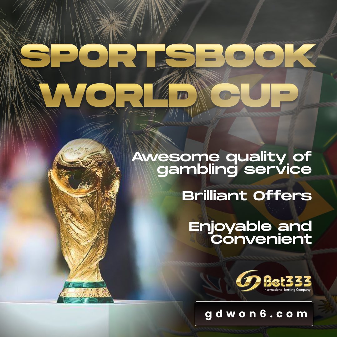 GDBET333's tweet photo. 👉If you want a thrilling experience of World Cup Sportsbook, Mobile Betting or Computer all you need to do is get online and simply betting World Cup 2018. 

👉SBOBET, IBCBET, MAXBET, BET365, M8BET. Best Sports Betting Malaysia. ⁠

#gdbet333official #singapore #worldcupbetting https://t.co/ZiHwUoDhj6