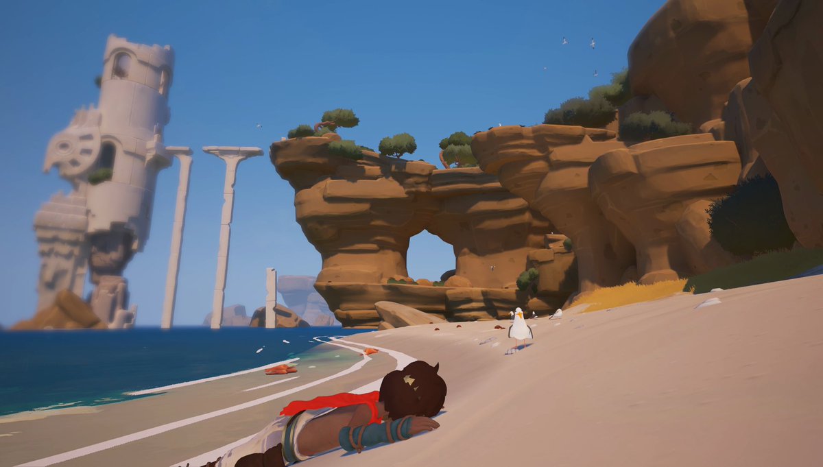Cornyzuka's tweet photo. Il y a des jeux dont les introductions nous laissent échoués sur une plage. (J’en cherche d’autres). #Zelda #Rime #Alundra #Tunic https://t.co/YWWBD2SHMC