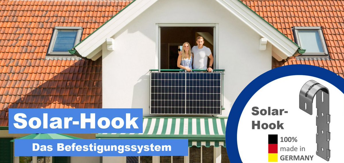 empowersource's tweet photo. Ha! #SOLARHOOK, das Balkon-Montagesystem fürs #Balkonkraftwerk "made in Germany", ist so beliebt, dass der Erfinder nun sogar ein eigenes Unternehmen dafür gegründet hat!
Herzlichen Glückwunsch!
Hier mehr dazu: https://t.co/EuLP8Z0145 https://t.co/KCxwDtBTiY