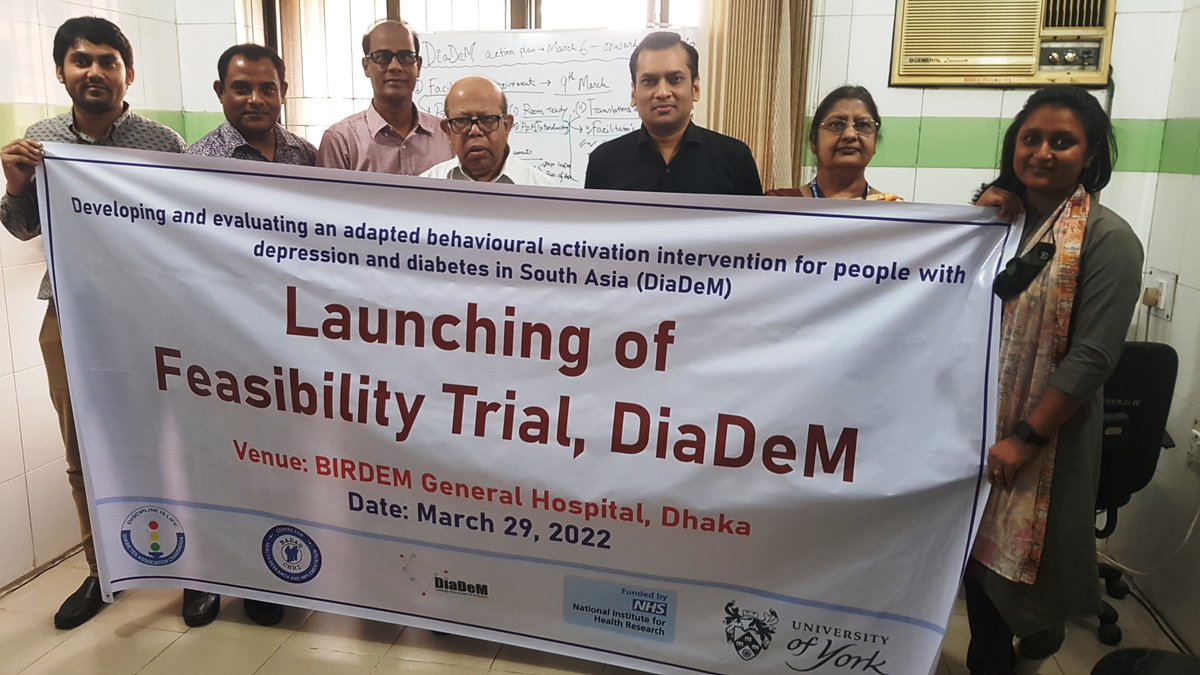 DiaDeM_BD's tweet photo. BADAS-CHRI has successfully launched DiaDeM Feasibility Trial at BIRDEM Hospital. Prof AK Azad Khan, President of Diabetic Association of Bangladesh and Prof Kishwar Azad, Project Director BADAS-CHRI officially inaugurated the trial.Dr Naveed Ahmed and team members were present. https://t.co/cA7CgVXFys