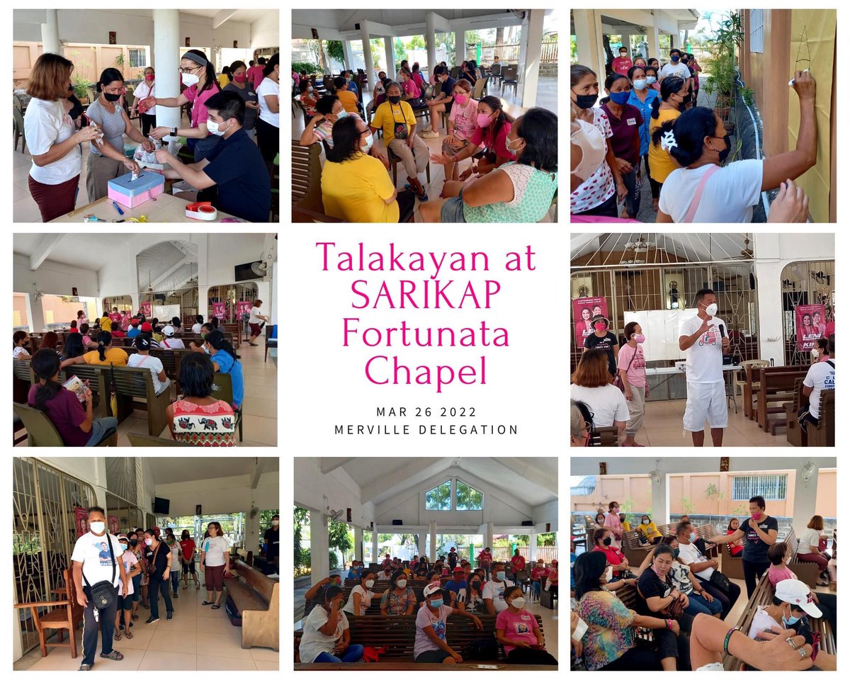 TLRPque's tweet photo. Habang wala pang balita tungkol sa GRAND RALLY, tuloy-tuloy naman ang ground campaign ng mga TLRPque members. Isa dito ang TEAM MERVILLE. Napaka sipag nila.

#ParaQueLeniKiko https://t.co/8XMYpdsYu2