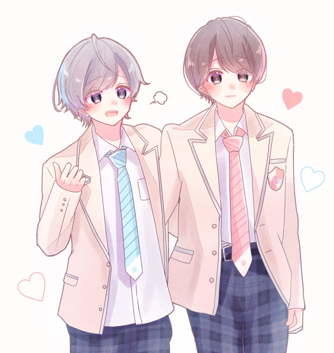 「💗💙

#すとぷりギャラリー 
#さとみギャラリー #ころんくん 」|moe❁*.ﾟのイラスト