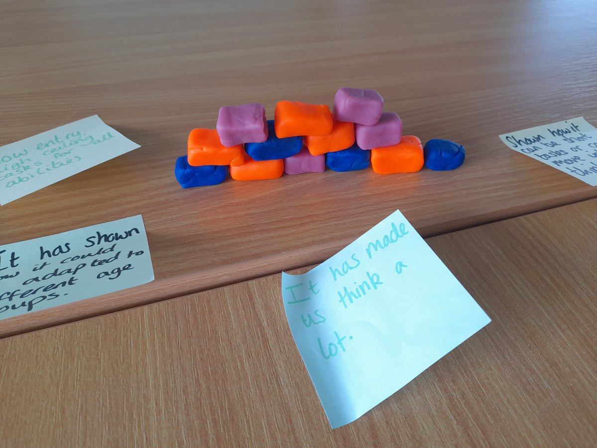 little_chatters's tweet photo. At the end of our #Philosofun with trainee teachers @CumbriaUni we used playdough to represent #philosofuns.
We had a playground, a pick and mix sweet bowl and the building together of a wall.
Join @philos_backpack and I on our next #Philosofun. https://t.co/VaeDhOcsrC https://t.co/7t1EGE3YP4