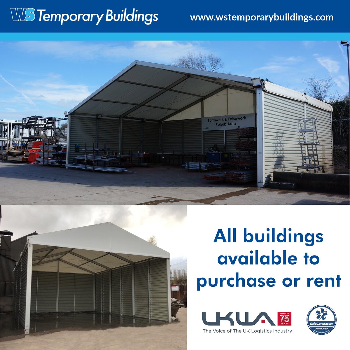 Our temporary #IndustrialCanopies are perfectly suited for use as #LoadingBays to purchase or rent preserving your goods in optimum condition during the loading process.

To speak to a member of our team about the best loading bay options for your business, call 0300 303 1822. https://t.co/myH2sDhu9c