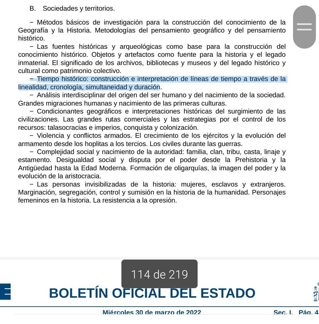 Victormfano's tweet photo. La prensa: "¡Desaparece la cronología en la Historia!"
El BOE: https://t.co/OkwrEGgV7N
