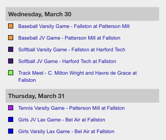 Upcoming Events