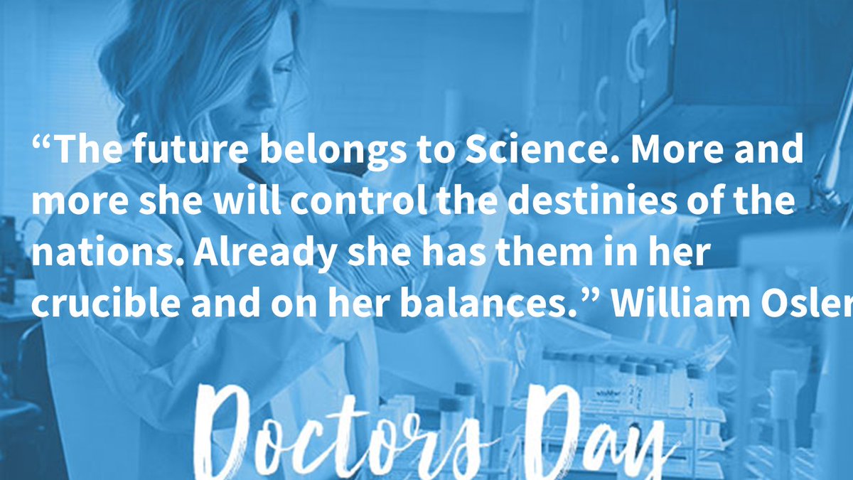 Happy Doctors' Day to all our future, current and previous <a href="/OslerResidency/">The Osler Medical Residency</a>!Be proud of our legacy of excellence and leadership in Medicine, Biomedical Sciences &amp; Medical Education. We continue to transform medicine from bedside  to bench &amp; back. #DoubleDocs #OslerPride
