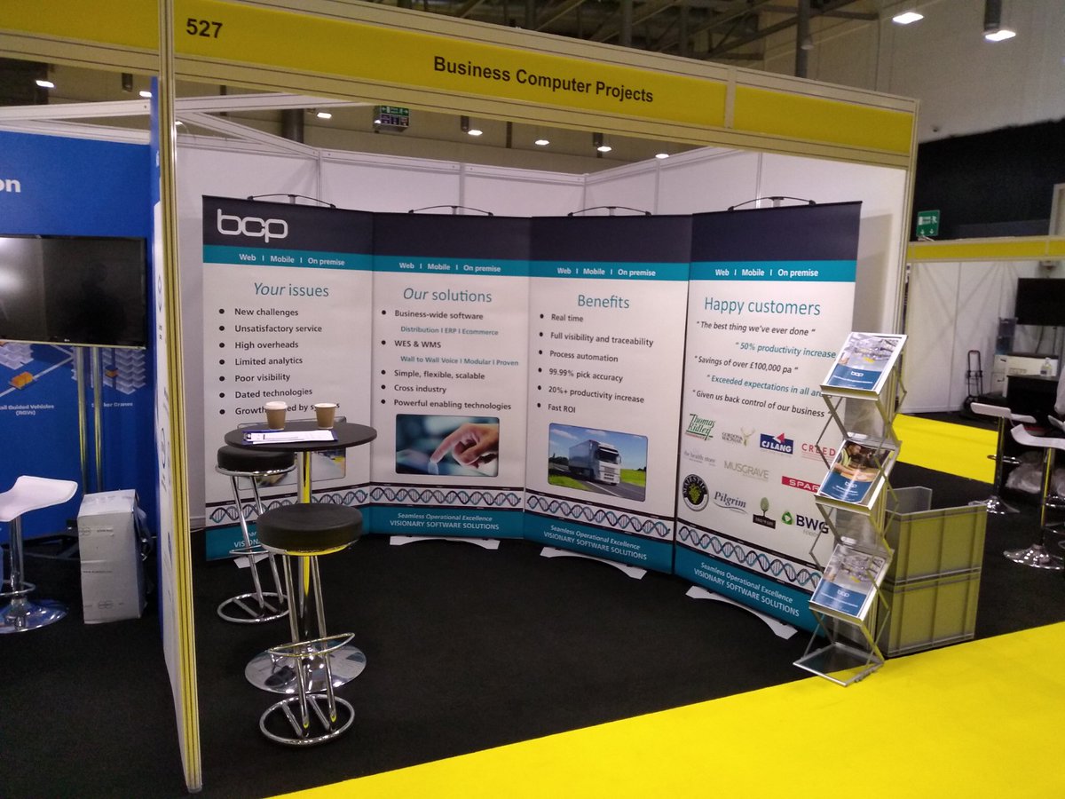BCP_Software's tweet photo. Day 2 of
@Intralogistex, don't forget to visit us at Stand 527 to learn all about our Supply Chain Solutions! #VoiceWMS #WarehousingExperts #WholesaleBusinesssSystems #Intralogistex https://t.co/6eXmRNV9gX