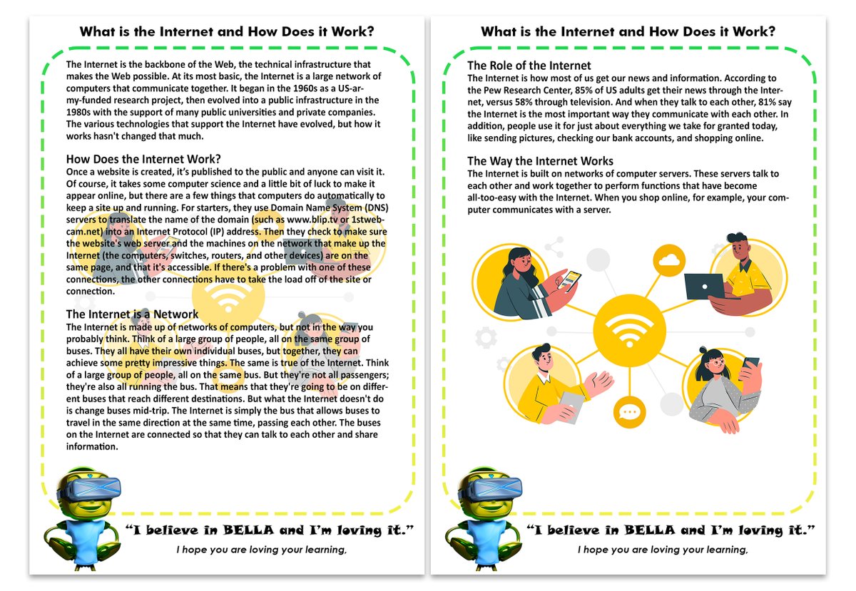 DigitalVishalMe's tweet photo. When we think of the internet, we typically think about social media & video games. But what is it? And how do people use it? Let's find out more about it at @BlueStudios_io #BellaChallenge #NFTCommunity #learn2earn #learntoearn #BelieveinBella #internet #technology #kidsproject https://t.co/qUspUDmvp4