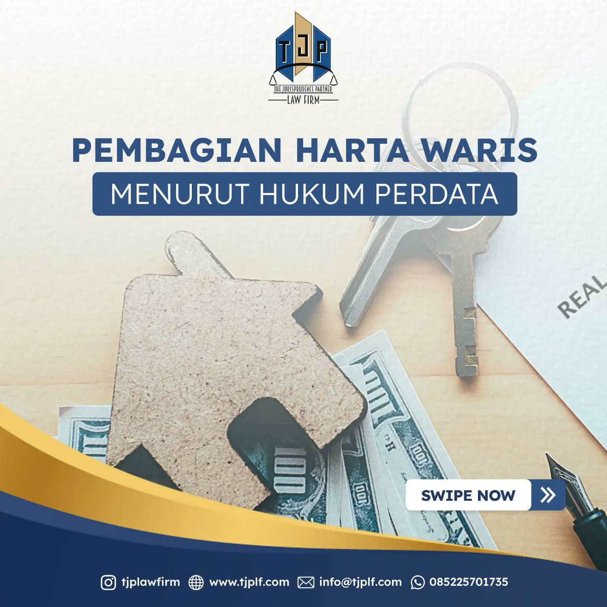 TJPLawFirm's tweet photo. Di Indonesia, ada tiga jenis hukum waris yang digunakan dalam pembagian warisan, yakni hukum waris Islam, hukum waris adat, dan hukum perdata atau KUH Perdata.

#lawyer #pengacara #advokat #warisan #waris https://t.co/TfFwE8McUu
