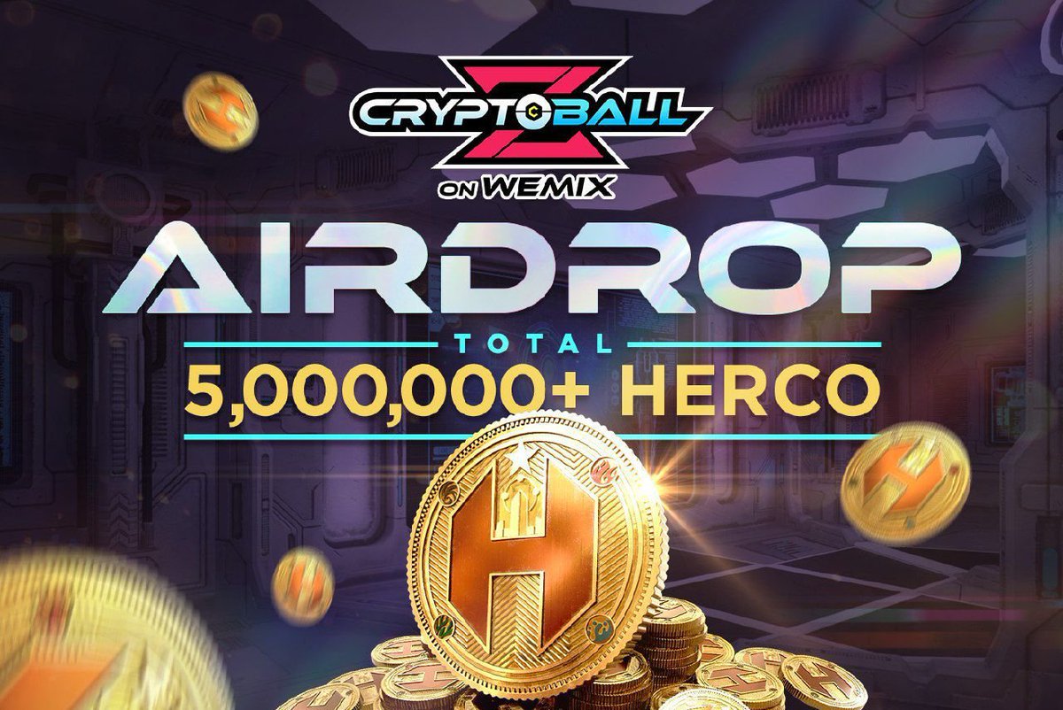 🔰 Crypto Ball Z Airdrop
🎁 Reward Pool: 5,000,000 $HERCO
👥 Referral: +50 Entries 
🧶 Rate: ⭐️⭐️⭐️⭐️⭐️
🗓 Distribution Date: Uncertain 

📚 Airdrop Link: wn.nr/Q75trU

📡 Website: cbz.joycity.com/en #AirdropRampage