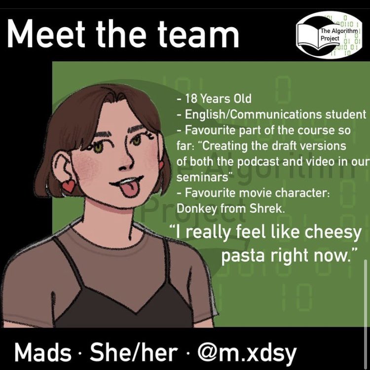 thealgorithmpr2's tweet image. Welcome to The Algorithm Project! Meet our campaign team
#ExeterCommsTwitterConference2022 #DigitalInequality @ExeterComms
 2/8