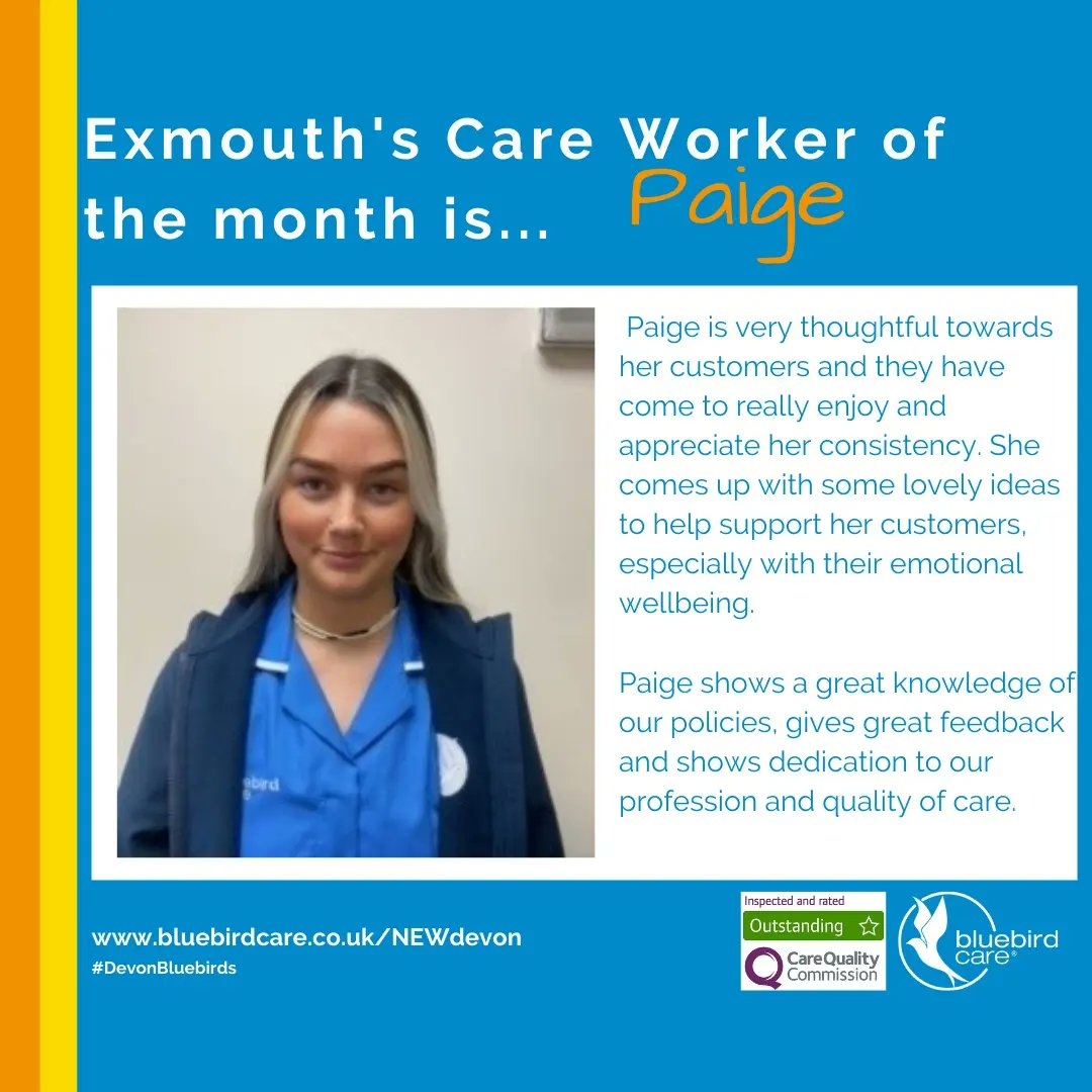 DevonBluebirds's tweet photo. The Care Workers of the Month are coming in from our Devon Hubs.
Well done all π
Congratulations, you're all amazing!
#BluebirdCare #DevonBluebirds #CWOM #Exeter #Exmouth #SPOA #LiveInCare #domiciliary #domiciliarycare #careerincare https://t.co/rKB4D6RGgE