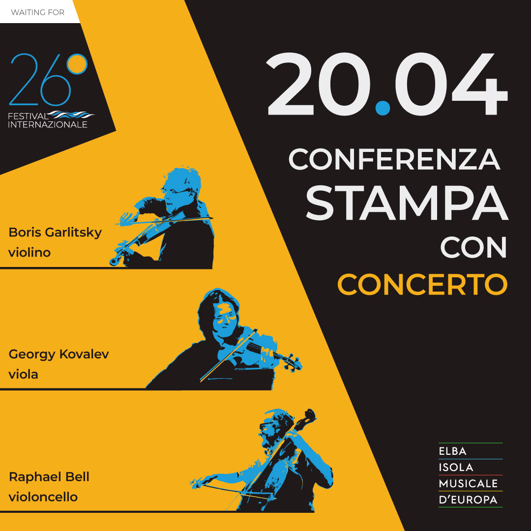 Aspettando #Elbamusicfest annunciamo con gioia la #conferenzastampa di anticipazione della 26^ ed. con #concerto. #Savethedate. 20 aprile alle 19 al Teatro dei Vigilanti - Renato Cioni di #Portoferraio. I tre solisti eseguiranno il Divertimento K 563 di Mozart. INGRESSO LIBERO