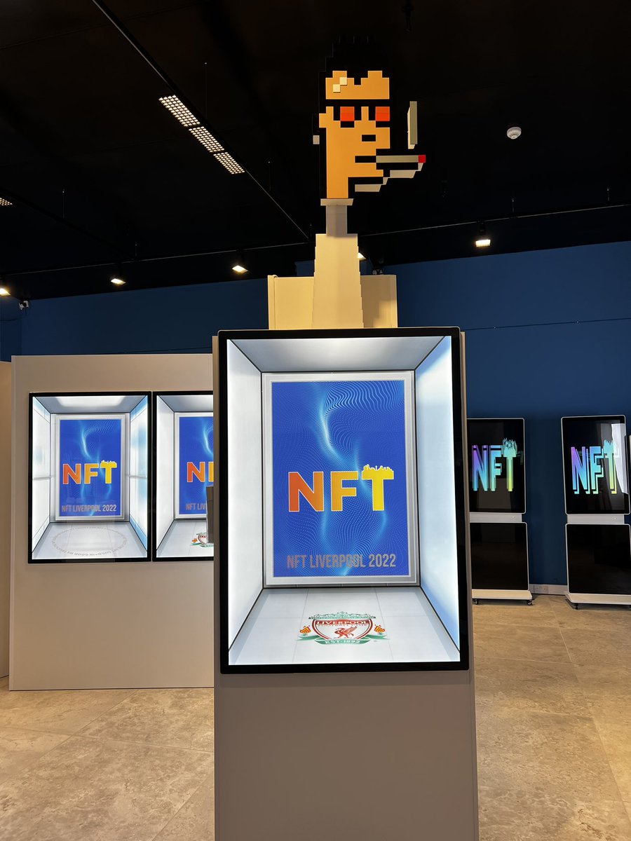 mondoir's tweet photo. Setting up test screens for #NFTLiverpool 🤩 https://t.co/wa8wVDb3PA
