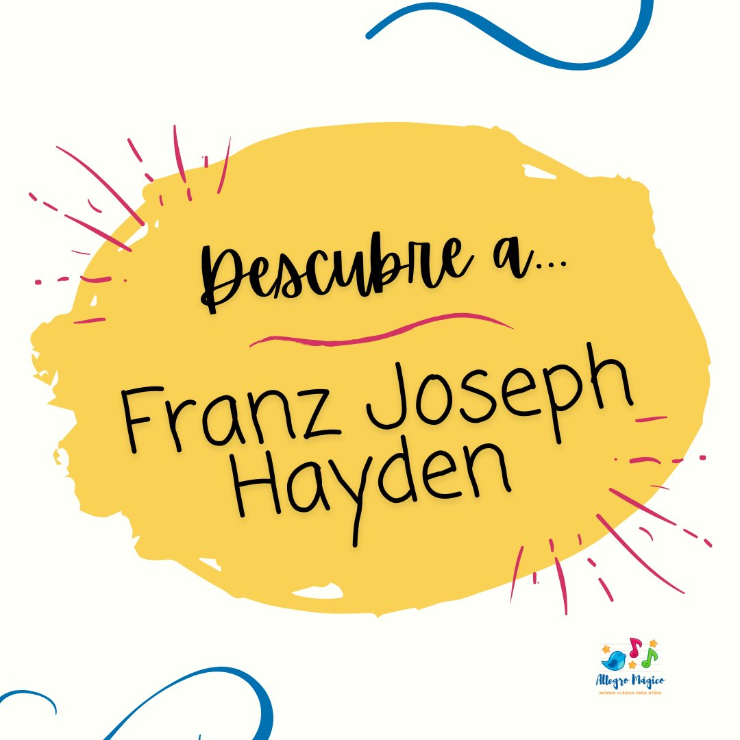 AllegroMagico's tweet photo. Franz Joseph Hayden, nace el 31 de marzo de 1732 en Austria
Recomendamos:
☑ Cuarteto de Cuerda no. 63
☑ «Amanecer», Op. 76, no.4
https://t.co/jDrG6efWgF
#podcastenespañol #podcastparaniños #musicaclasica #musicaparaniños #musicaclasicaparaniños #classicalkids #musicayniñoR https://t.co/ikVN8BjQ43