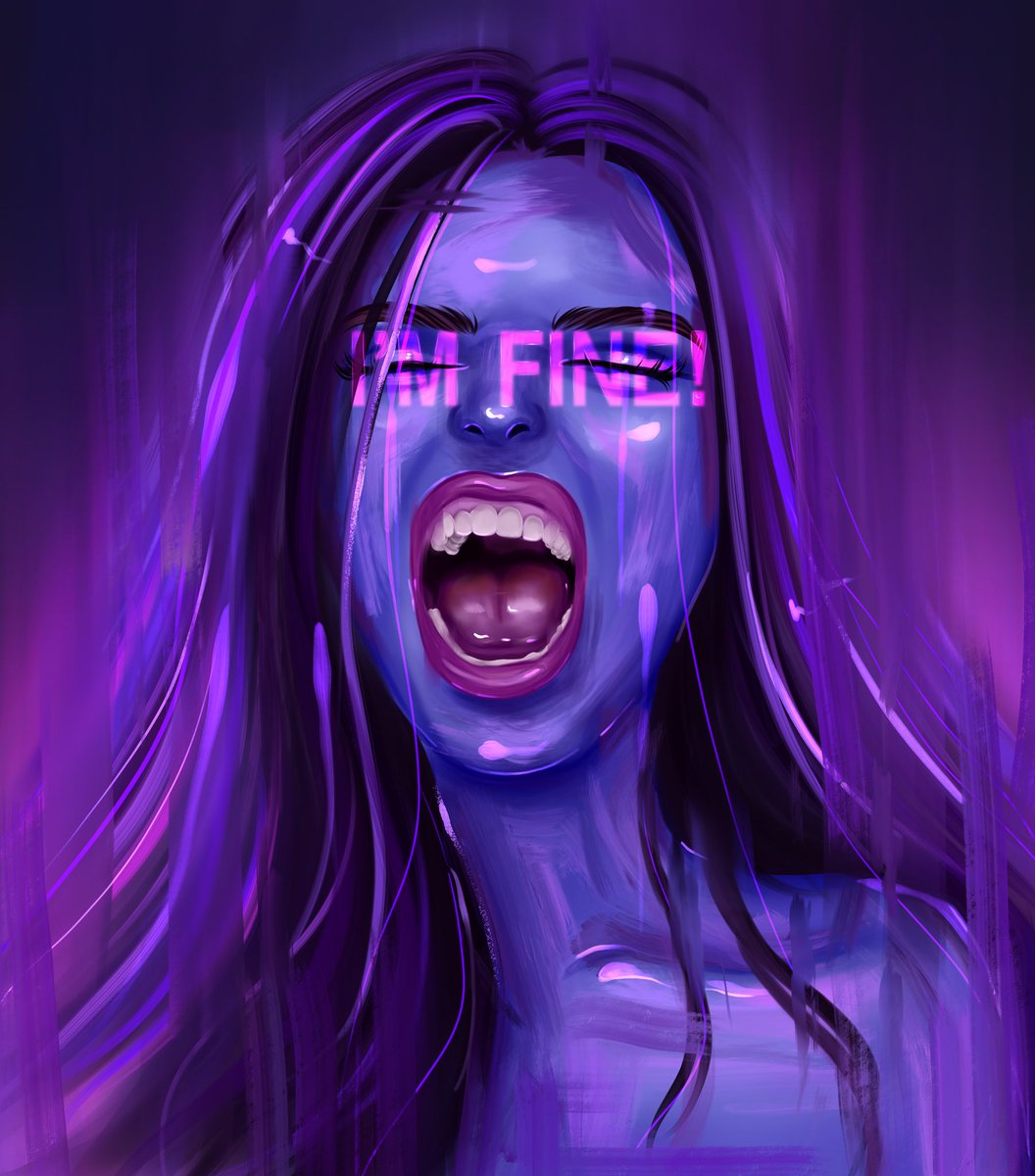 Arty_Anny's tweet photo. Hi, #NFTCommunity! 💜
Today I present you a new drop - "I'm fine!". 
We often experience a "storm" inside, but we tell everyone that everything is fine... 
I put all my emotions into this picture, and I'm in love with every touch.

0.05 $ETH (polygon)

⬇️

https://t.co/MKABwcaLnJ https://t.co/1YZD5c7pwx