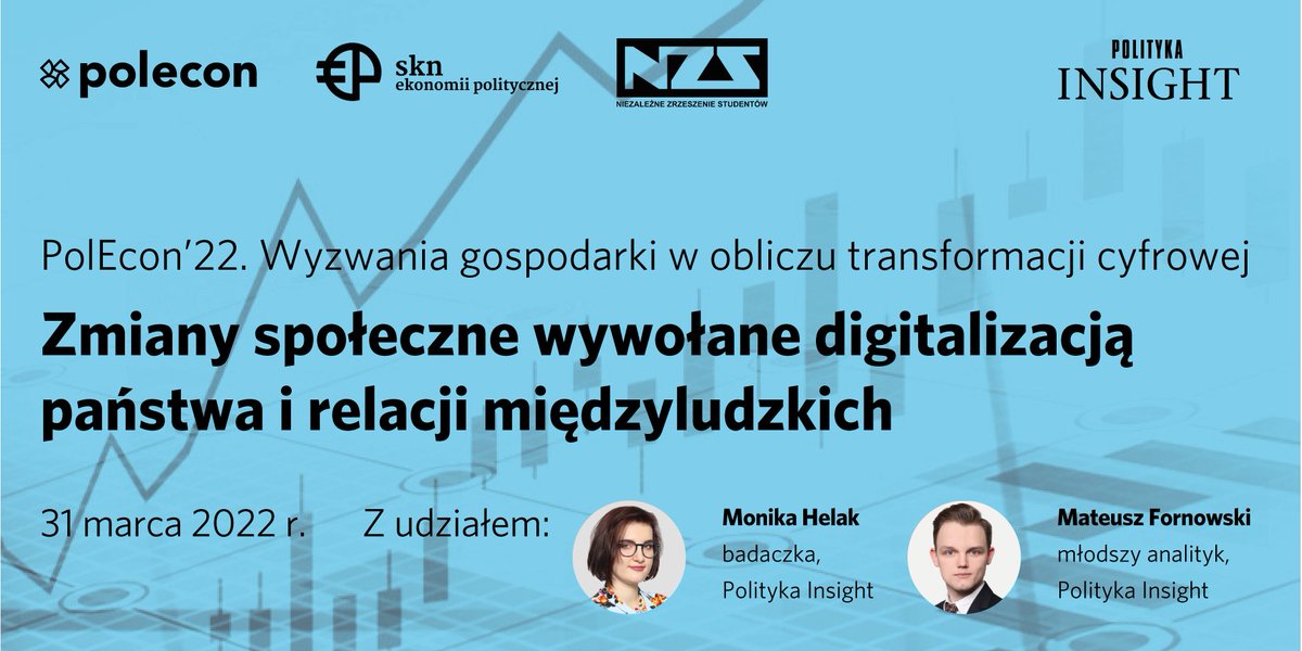 Już jutro na konferencji PolEcon’22 dyskusja, którą poprowadzi <a href="/m_fornowski/">Mateusz Fornowski</a>, a udział weźmie <a href="/HelakMonika/">Monika Helak</a>. Więcej informacji: facebook.com/events/3217110…