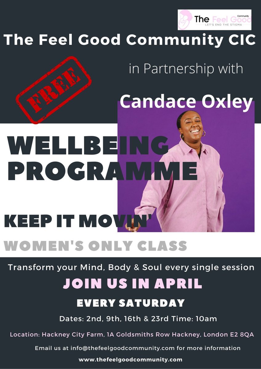 Join us this Saturday 2nd April for our dance &amp; fitness class. Book online today at thefeelgoodcommunity.com/book-online