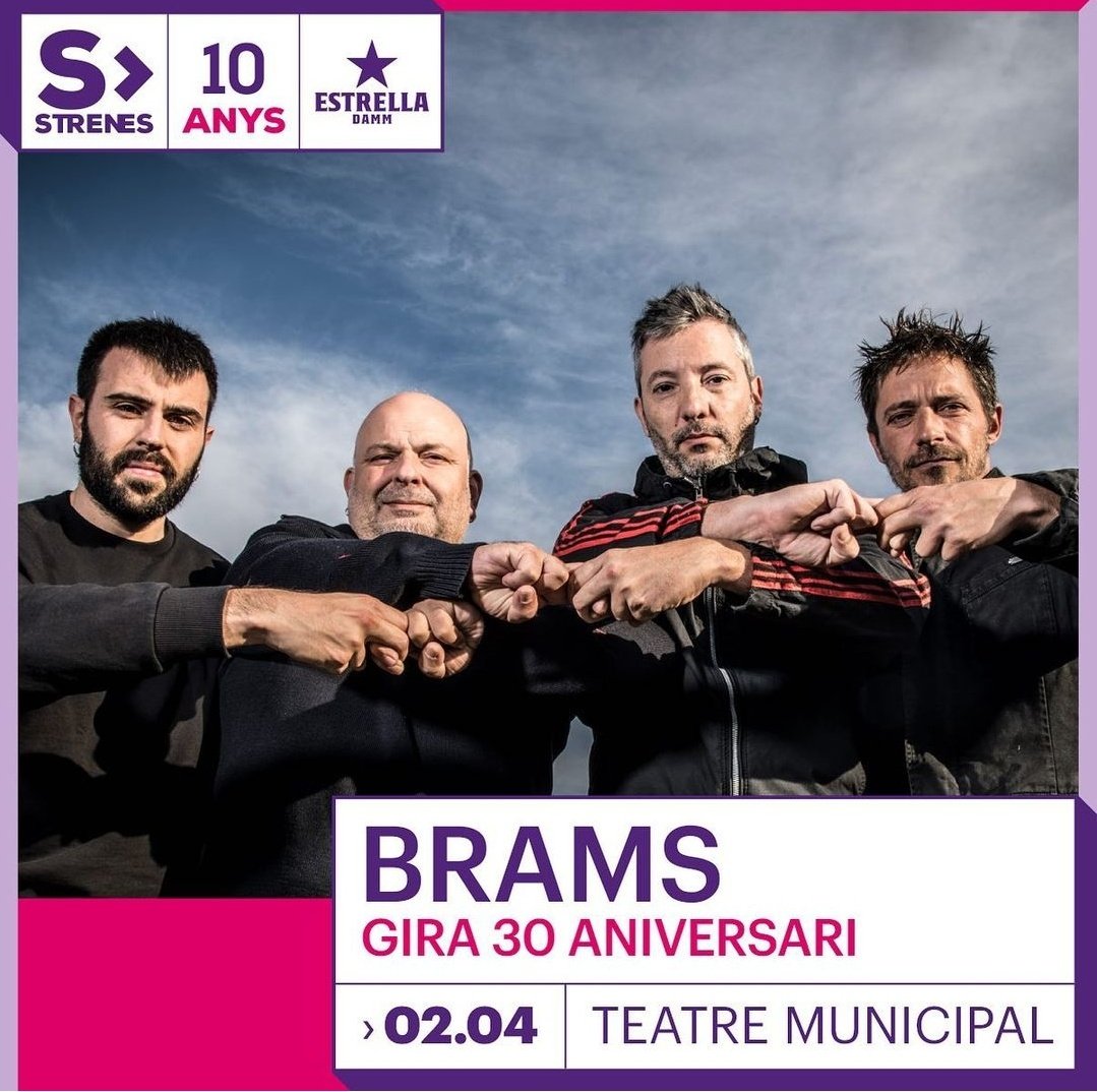Concert dissabte 2 amb BRAMS a Girona fins el Festival Strenes.

📍Teatre Municipal
⏲️21h
🎟️Exhaurit

#festivalstrenes #girona #concertscatalunya