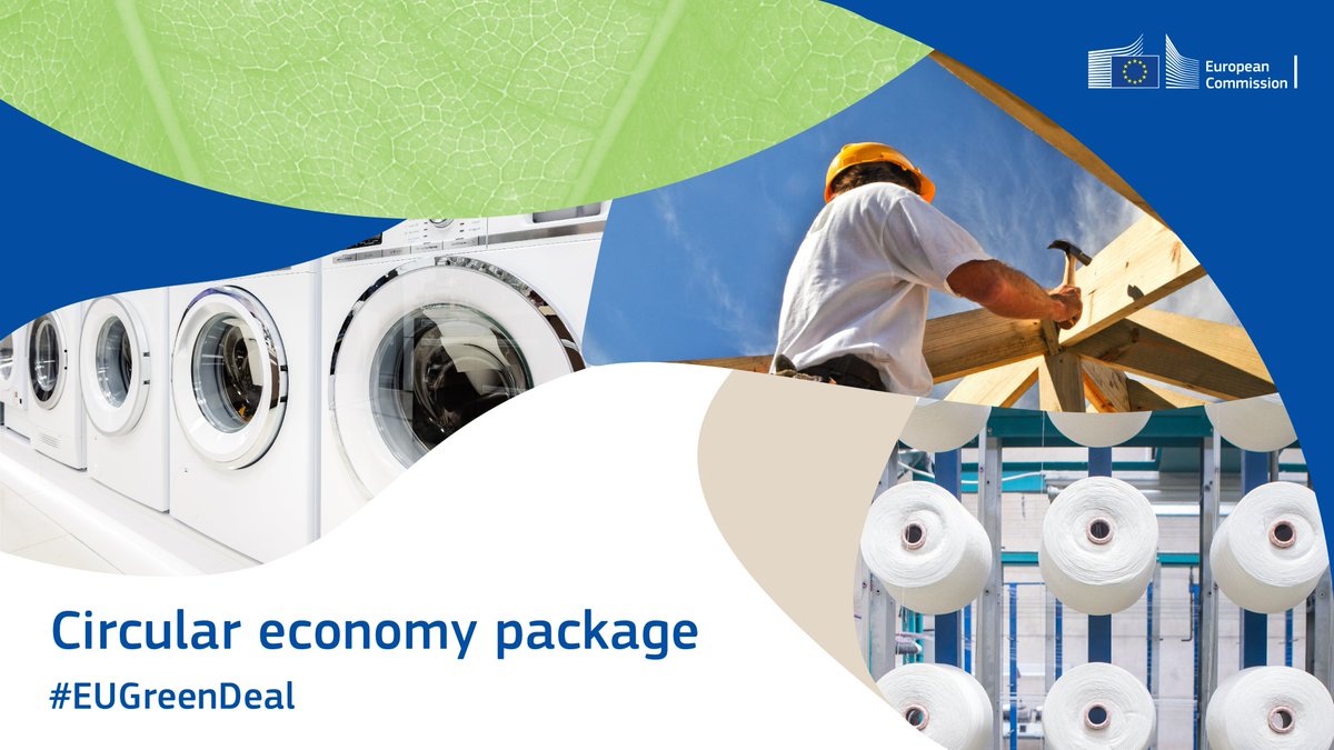 EU_Growth's tweet photo. Today's 🆕 #circulareconomy proposals will harmonise legislation and make:
🎯goods more environment friendly &amp; energy-efficient
🎯textiles more durable, reusable and recyclable
🎯construction more sustainable &amp; climate-neutral

https://t.co/Hrfl5zb6jo

#EUGreenDeal
Thread🧵 1/4👇 https://t.co/zSl25XEZQ4