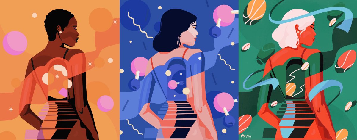 🎨 The concept of our art:
Wen you look beyond a woman's appearance, what do you see?

We want to focus on how each woman's experiences, ideas, knowledge and ambitions build her unique feminine #creativity, which gives her the power to transform her environment

#WomenInNFTs #nft