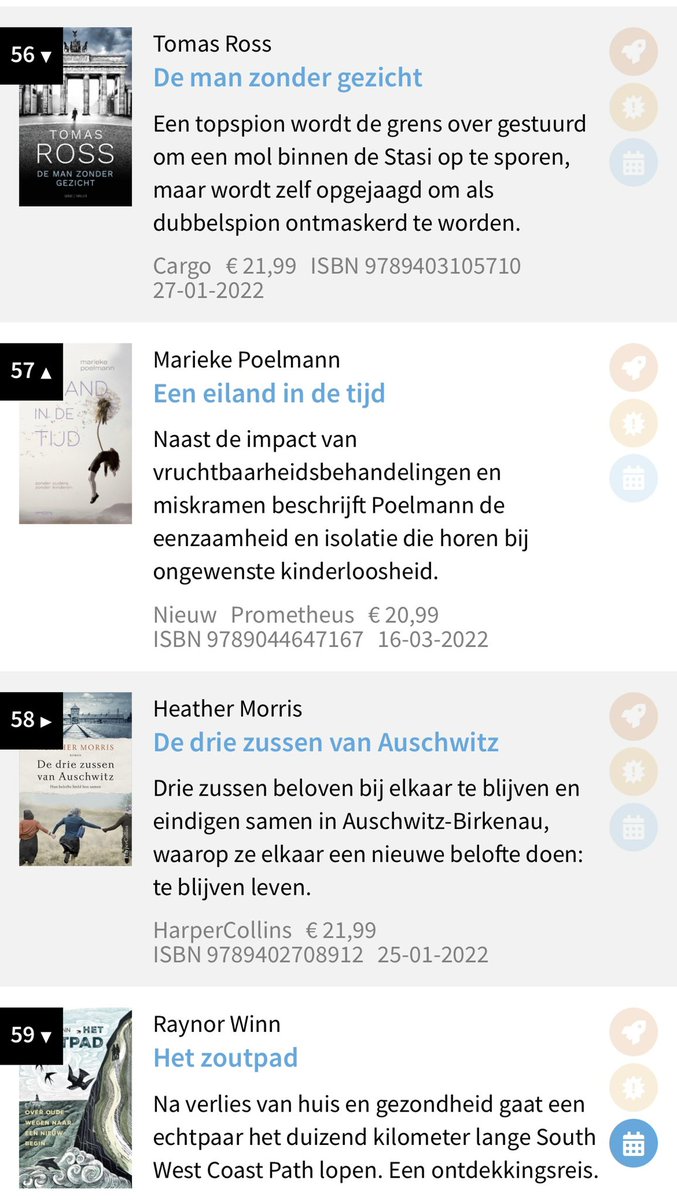 Wauw, #eeneilandindetijd in de <a href="/DeBestseller60/">De Bestseller 60</a>! <a href="/prometheusbb/">Uitgeverij Prometheus</a> 

debestseller60.nl