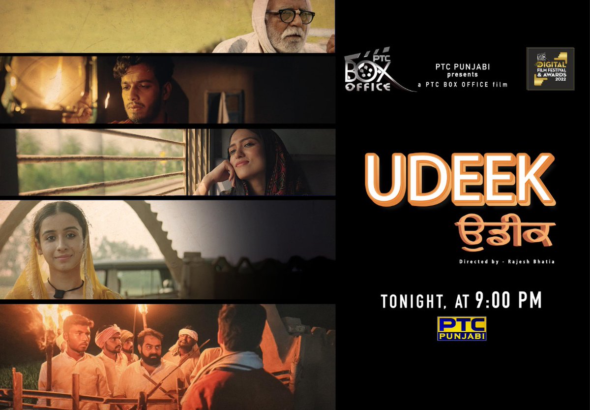 PTC_Network's tweet photo. PTC Punjabi presents PTC Box Office Film 'Udeek'. Don't forget to watch the movie ,Tonight at 09:00 PM only on PTC Punjabi.

#punjabimovie #ptcboxofficefilm #Udeek #boxofficemovie #punjabicinema #PTCPunjabi https://t.co/mbyb6PhPXq