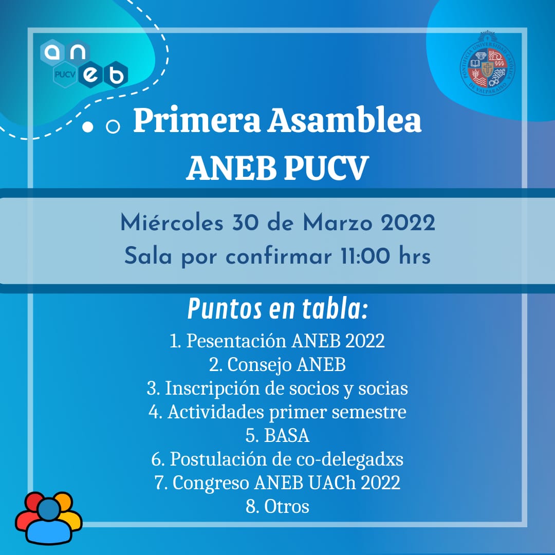 anebpucv's tweet photo. Hoy!!! primera asamblea 2022 ⚗💙 https://t.co/VVK98dWppN