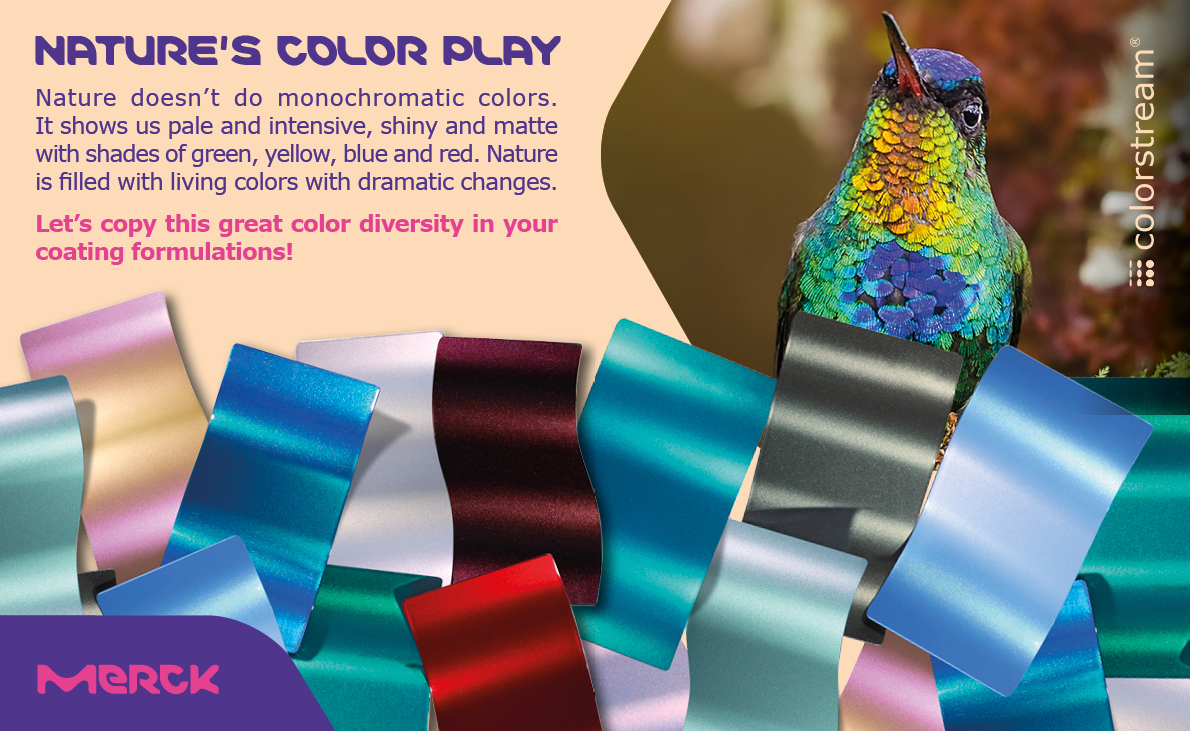 ucgenpigment's tweet image. DOĞANIN RENK OYUNU
Bırakın doğa ve Colorstream® size ilham versin!
Doğa tek tonlu renkler yapmaz. Doğal renk çeşitlerini çok renkli kaplama şekillerine nasıl getirebileceğinizi keşfedelim.
#Colorstream #AlwaysCurious #Coatings #MultichromaticStylings #Nature #SurfaceSolutions