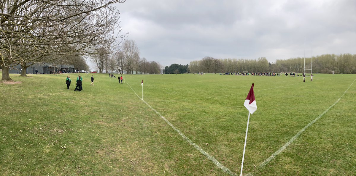 HA_SportsDept's tweet photo. #Houserugbysevens for years 10, 11 and sixth form is under way at Longford. #Housenetball for the senior girls is also taking place this morning down at school. #HabsAdamsRugby #HabsAdamsNetball https://t.co/BTXGcpwbvn