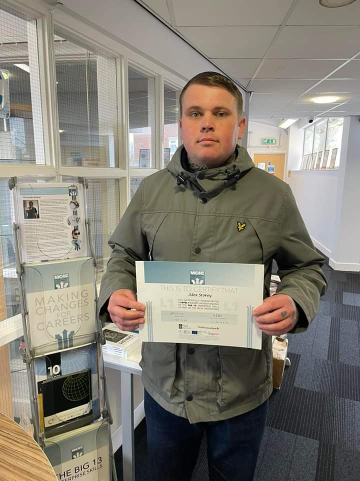 enttruth's tweet photo. Congratulations to Alex on completing his Big 13 Enterprise Skills training with @porteous1980 on @MCFCinHull Programme #MakingChangesForYou #EnterpriseSkills #Big13EnterpriseSkills https://t.co/DRp6tFjoOS