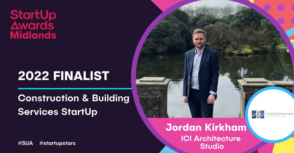 ICIArchitecture's tweet photo. We have just been shortlisted for the Final of The National Start Up Awards 2022 for the category of ‘Construction and Building Services’ 🎉🥳🥂

Thank you StartUp Awards National Series  🙌🎉 and good luck to the other finalists!

 #construction #awards2022 #SUA #StartupStars https://t.co/FvpLyye5Vx