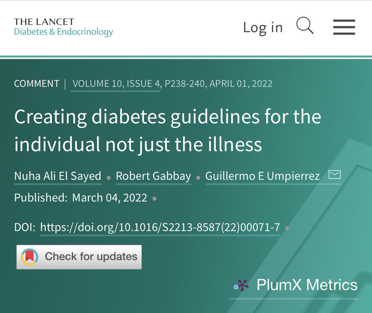 CristobMorales's tweet photo. https://t.co/eSMtrs4kxO Creating diabetes guidelines for the
individual not just the illness @TheLancetEndo @SEDiabetes @sociedadSEEN @FEDE_Diabetes @Javier_diabetes @fjavesc @DrTinahones https://t.co/lQiISGdIDg