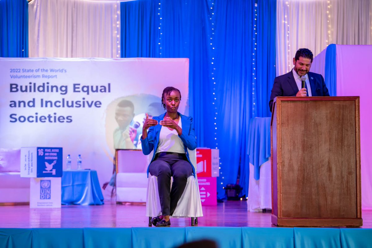 UNDPKenya's tweet photo. 👏👏👏We applaud all our volunteers for their contributions.

The 2022 State of the World’s Volunteerism Report #SWVR2022 findings show different pathways for leveraging volunteers’ invaluable expertise &amp; experiences for development &amp; attainment of #SDGs.
Res. Rep. @Walidbadawi https://t.co/COlrpDc9Uq