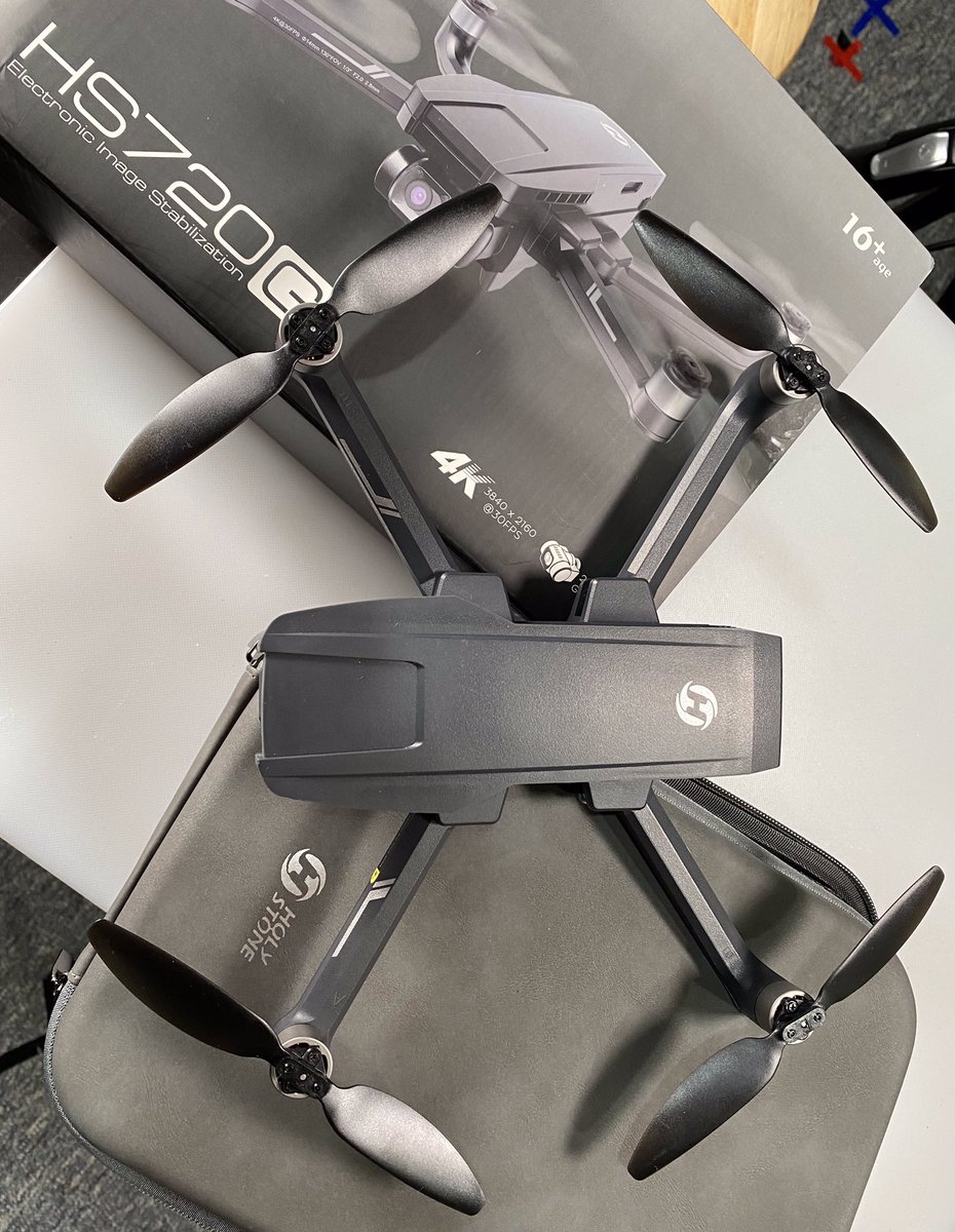Captaindrone798's tweet photo. New Toy Alert 🚨  Captain Drone is looking forward to taking this new low cost drone out for a spin today. 
#HS720G #CaptainDrone #drones #hobbies https://t.co/BRVJZgYZtj