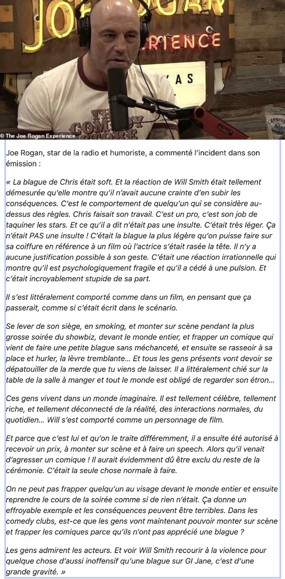 @MehdiOmais Et pour aller plus loin, trois points de vue sur la baffe de l'autre cinglé (dont celui de Carrey, que tu cites), avec lesquels je suis d'accord.