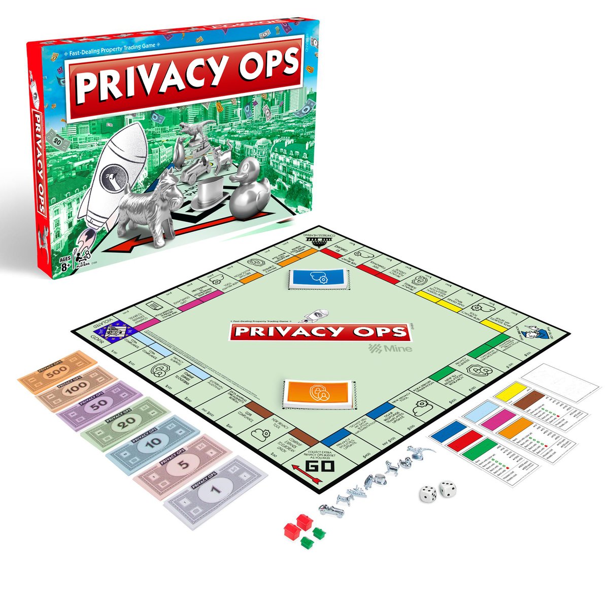 SayMineTech's tweet photo. We're happy to reveal our newest product:

Privacy Operations - THE BOARD GAME 🏆🎲

Orders start next week.
#privacyops #boardgame #game #privacyisfun https://t.co/eAujQZS1Gr