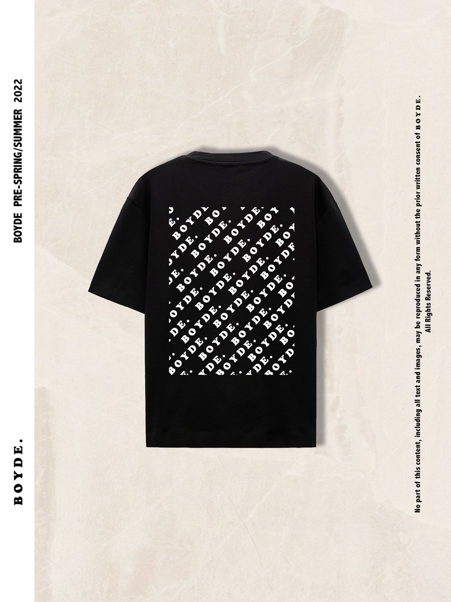 BOYDE PRE-SS22/23 Geometric crew neck T-shirts 

The T-shirts are available for purchase