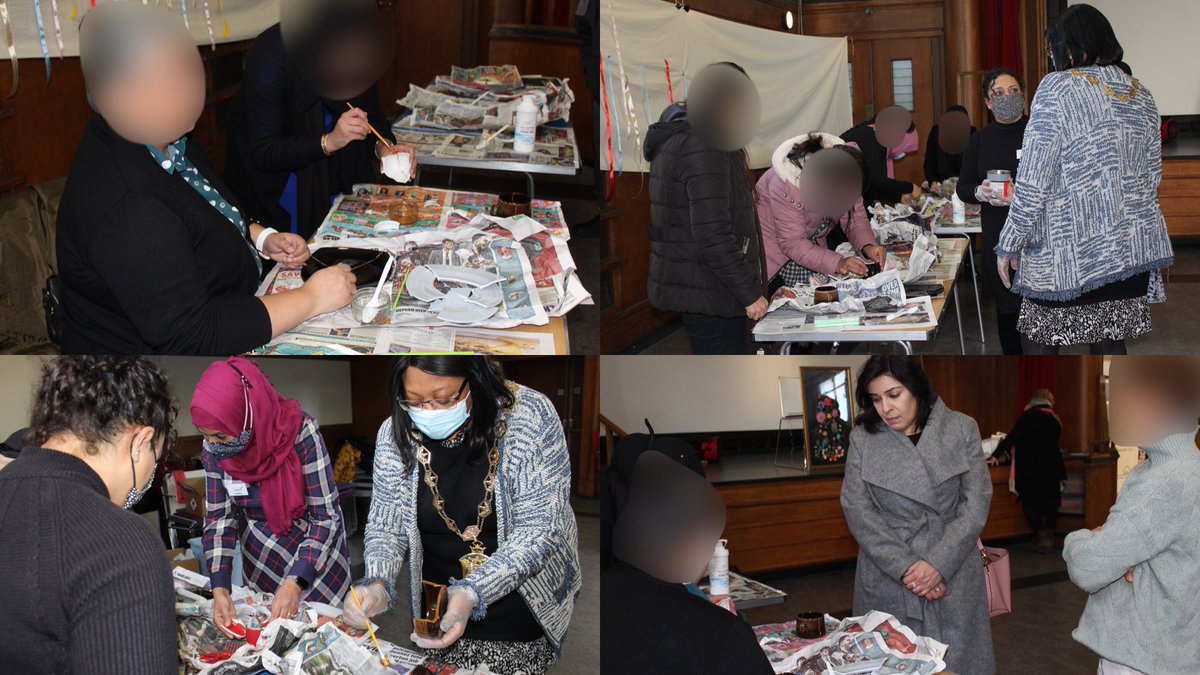 KiranSupport's tweet photo. Throwback to Healing & Repair workshop in December 2021
Madam Mayor of Waltham Forest, @ElizabethBapti4 and Cllr @NaheedAsgharE11 attended and joined in. The Mayor gave an empowering speech of encouragement to our service users #kintsugi #Healing #DomesticAbuse #postivemessages https://t.co/9S870fhJYF