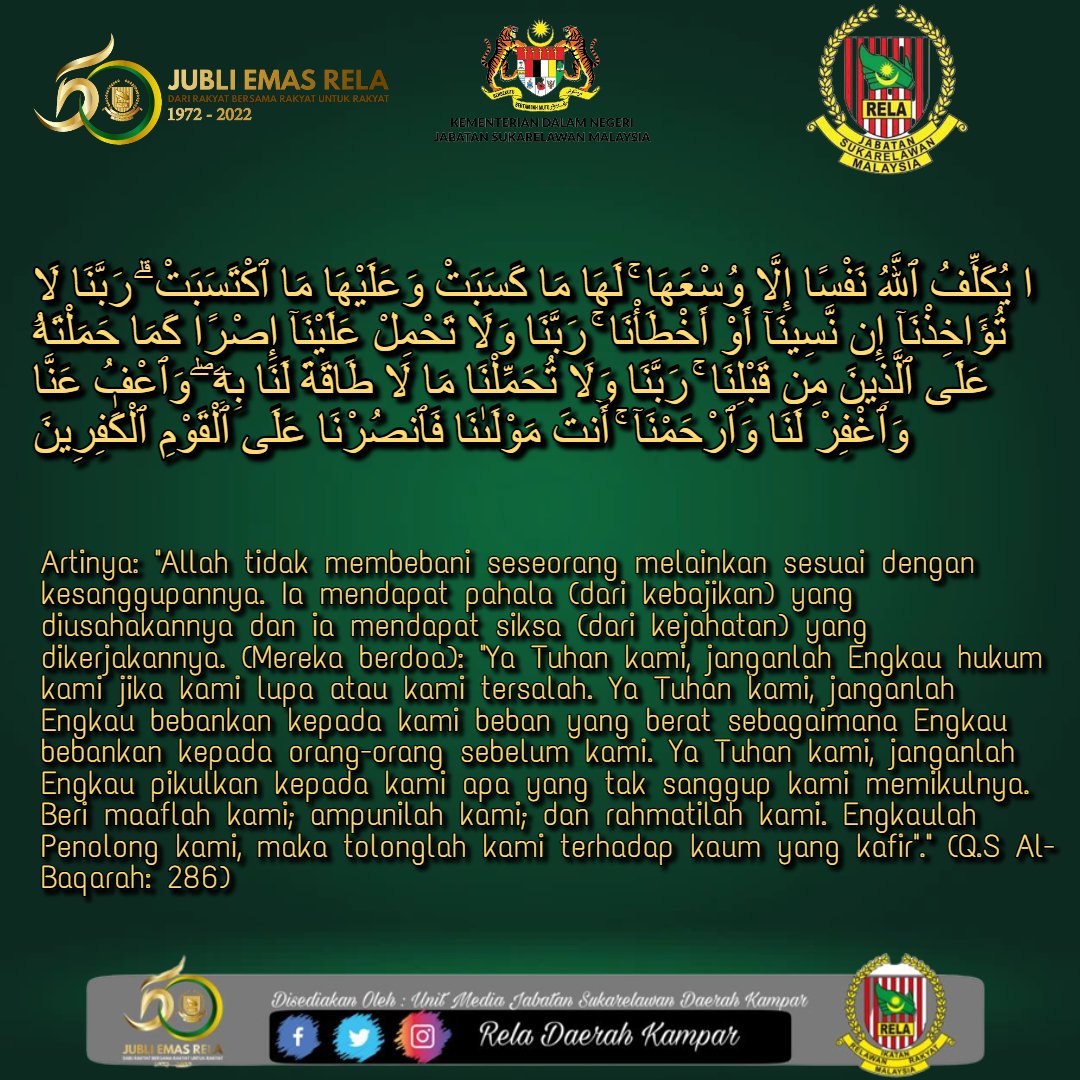 Rela_Kampar's tweet photo. https://t.co/M40vYTRWWb