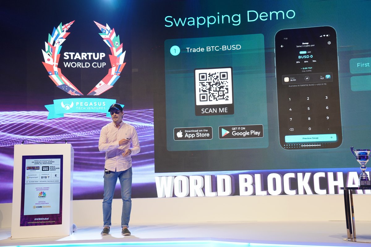 Thorwallet's tweet photo. 🥇Startup WorldCup Winner #Dubai 

For the 1st time THORWallet and its vision to enable DeFi for the masses was presented in front of a big audience.

The judges got convinced thx to our product and strong market traction.

Yes, we are discussing with various VCs a growth round🚀 https://t.co/BaX5vSGCn7